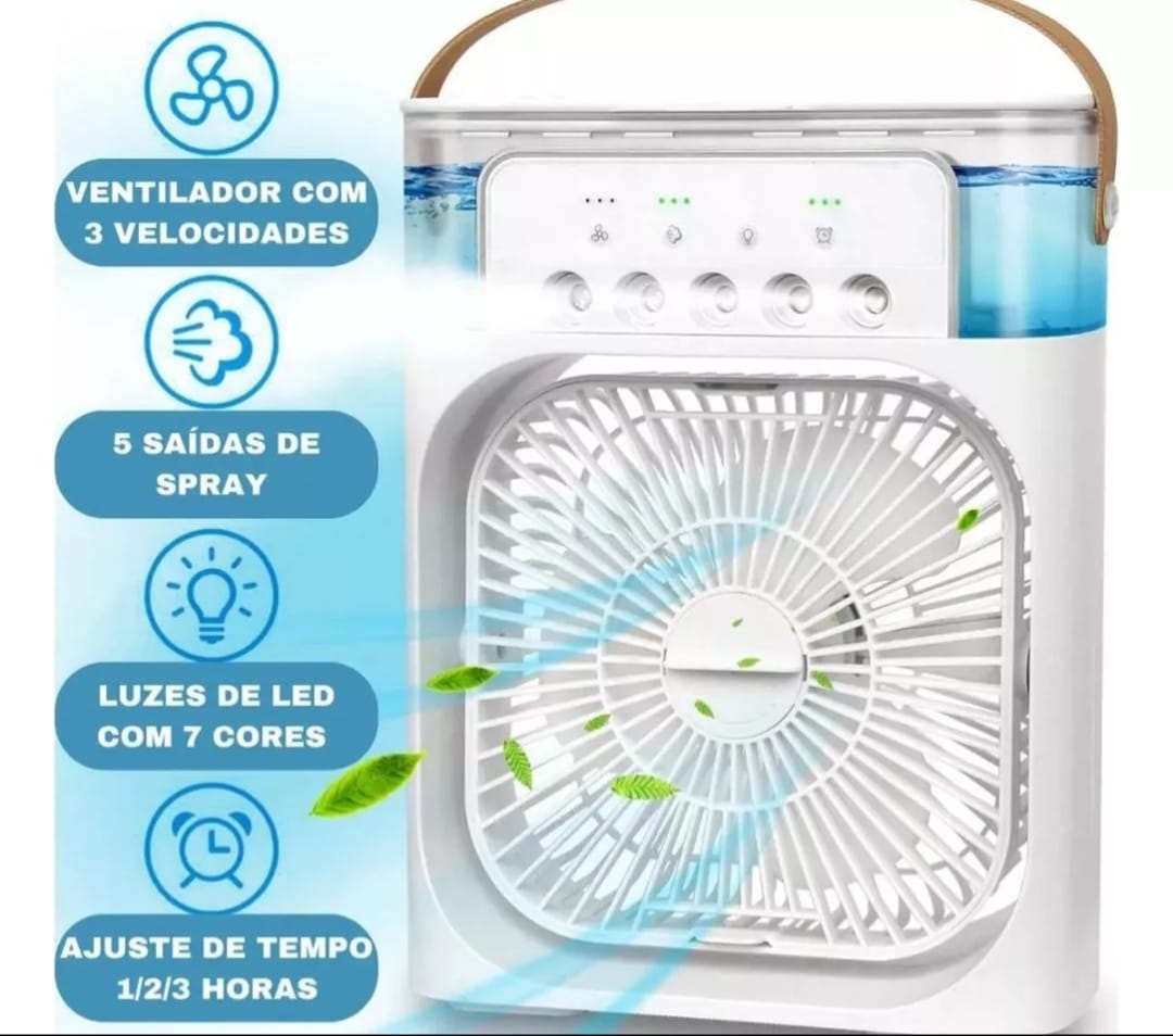 Ventilador Humidificador Aire 2 En 1